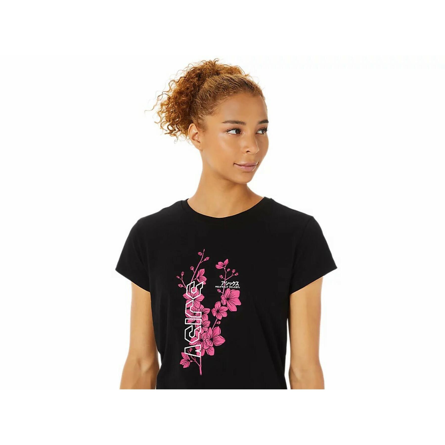 Camiseta feminina Asics Sakura Flower